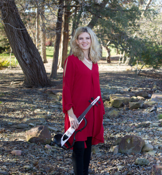 Ashley Rescot Christmas electric violin photo