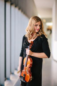 Ashley Rescot profile with acoustic violin